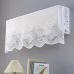 rideau climatisation blanc dentelle motifs floraux translucide classique anti poussière decoration maison