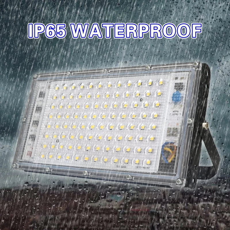 projecteur led extérieur ip65 moderne noir blanc câbles différents