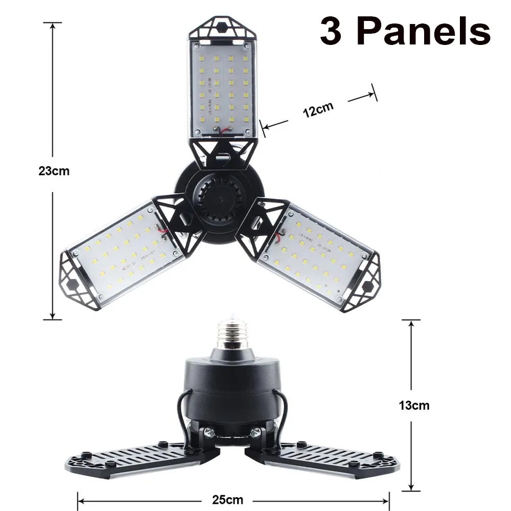lampe led garage industrielle panneau réglable éclairage intérieur moderne e26 e27