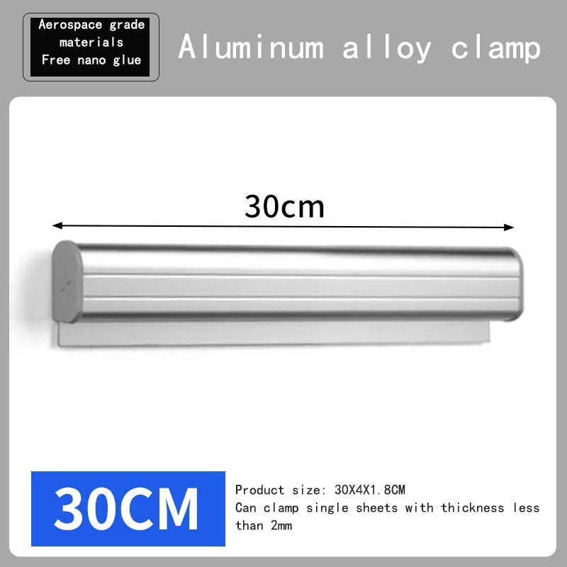 clips papier argenté lisse réutilisable adhésif moderne cuisine organisation documents porte billet support