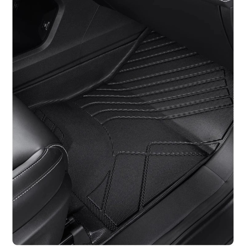 tapis sol voiture changan uni noir rayures diagonales motifs géométriques moderne imperméable antidérapant toutes