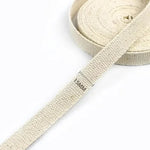 ruban coton beige clair tissé opacité classique accessoire sac main épaule dos matériaux couture