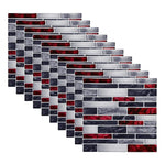 autocollants muraux marbre bleu gris blanc modernes 10 pièces 10cm 10cm imperméables self adhésifs