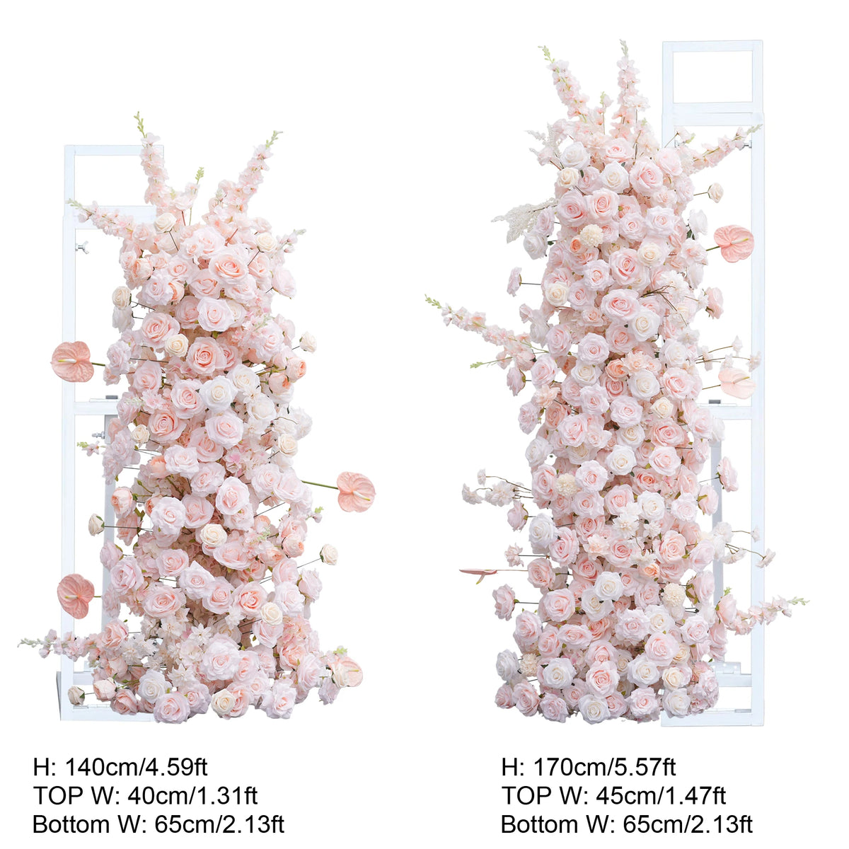 décoration mariage arbre artificiel rose clair fleurs modernes élégantes extérieurintérieur événement floral
