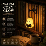 lampe suspendue vintage fantôme citrouille halloween décoration maison noire blanche jaune floral