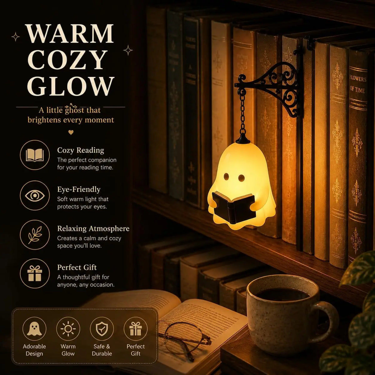 lampe suspendue vintage fantôme citrouille halloween décoration maison noire blanche jaune floral