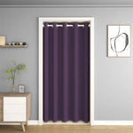 rideau moderne uni opaque porte maison beige blanc rose violet polyester