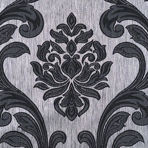nappe décorative élégante motif floral marron beige doré tissu brodé relief maison runner table