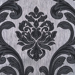 nappe décorative élégante motif floral marron beige doré tissu brodé relief maison runner table