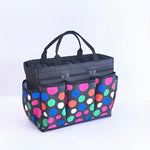 sac polyestertoi multicompartiments motifscolorés poisfloral noirvert blanc rangementjardinage fournituresoffice portablepratique