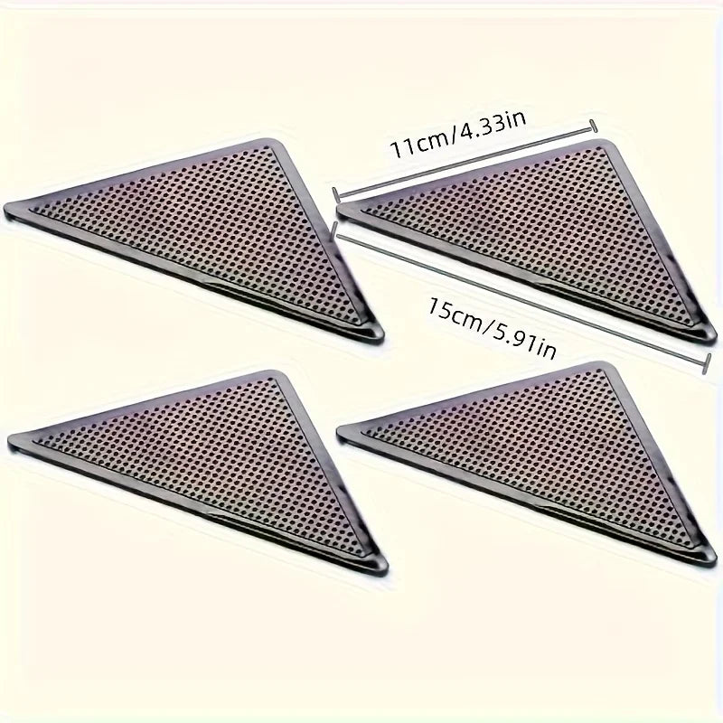 fixateur tapis antidérapant adhésif noir surface rugueuse sangles bandes sécurité domestique