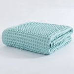 serviettes bain coton carreaux rose clair moderne absorbantes toilette Jaune Marron Bleu Vert