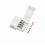 ruban led flexible blanc moderne clips fixation 10mm basse tension 3528 5050 rgb