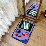 tapis violet console rétro animal compagnie flocage antidérapant polyester lavage mécanique usage intérieur extérieur