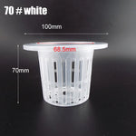 pot plante hydroponique maille plastique blanc noir culture sans sol pépinière