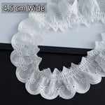 ruban dentelle coton blanc nœuds décoratifs mariage décoration robe classique