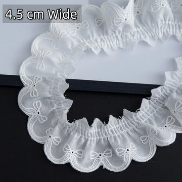 ruban dentelle coton blanc nœuds décoratifs mariage décoration robe classique