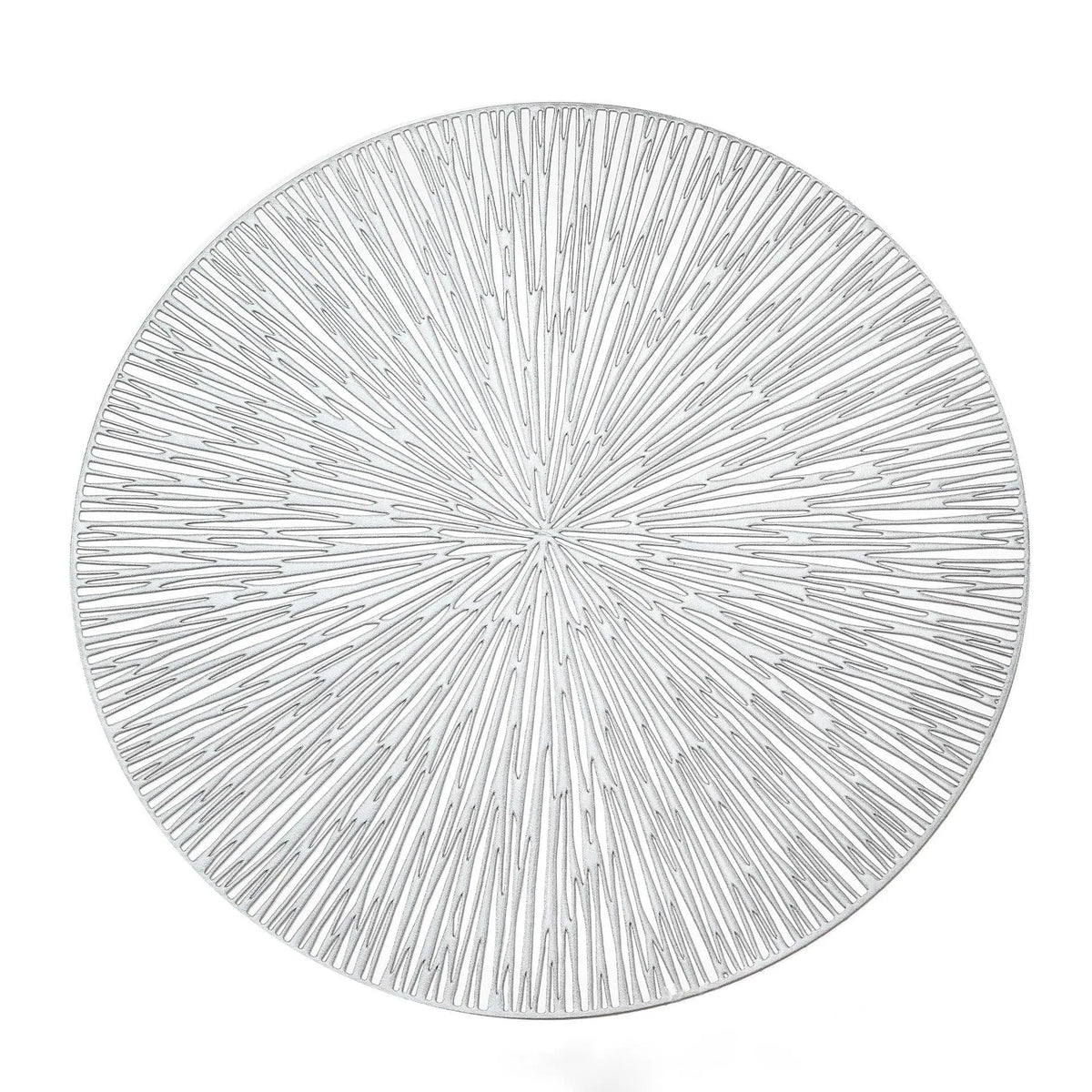 assiettes rondes or blanc rayures horizontales moderne élégantes respectueuses environnement facilites nettoyage