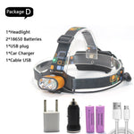 lampe frontale rechargeable led noir orange bleu vert gris moderne pratique ceinture ajustable deux