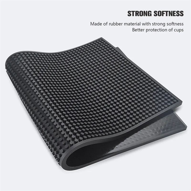 tapis bar moderne noir perforé respectueux environnement adhésif 30x45cm durable imperméable