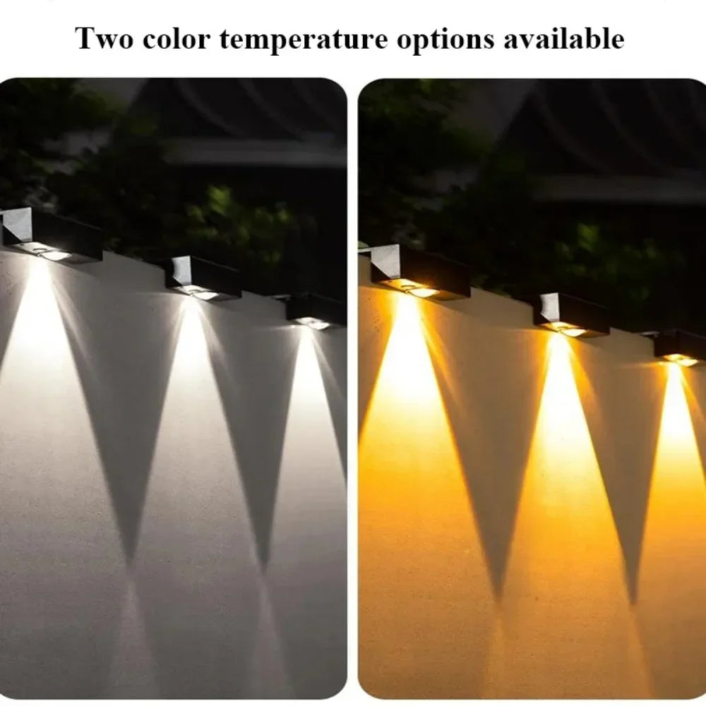 appliques murales solaires led ip65 moderne noires autoinstallation panneau solaire batterie