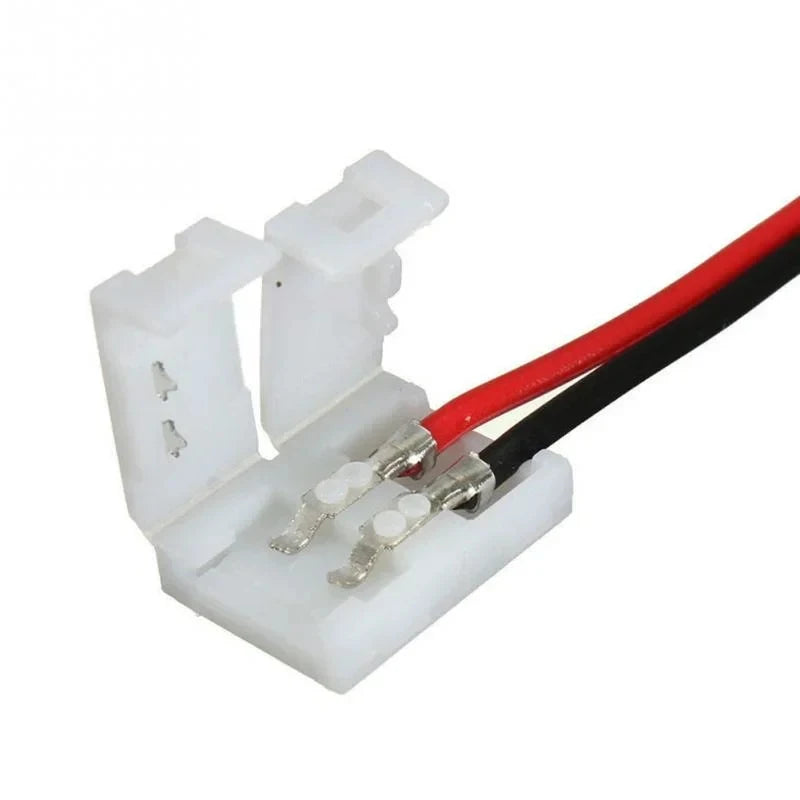 connecteurs led bande 24v blanc rouge noir adhésifs modernes 8mm 10mm 10pcs 20pcs