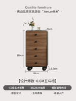 armoire moderne bois naturel salon noir finition lisse industrielle roulettes