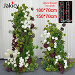 décoration florale mariage vert blanc bordeaux pompons hortensias orchidées extérieure élégante romantique champêtre