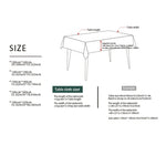 nappe table rectangulaire rayures diagonales bleu marine moderne imperméable polyester 140cm 180cm 200cm 220cm