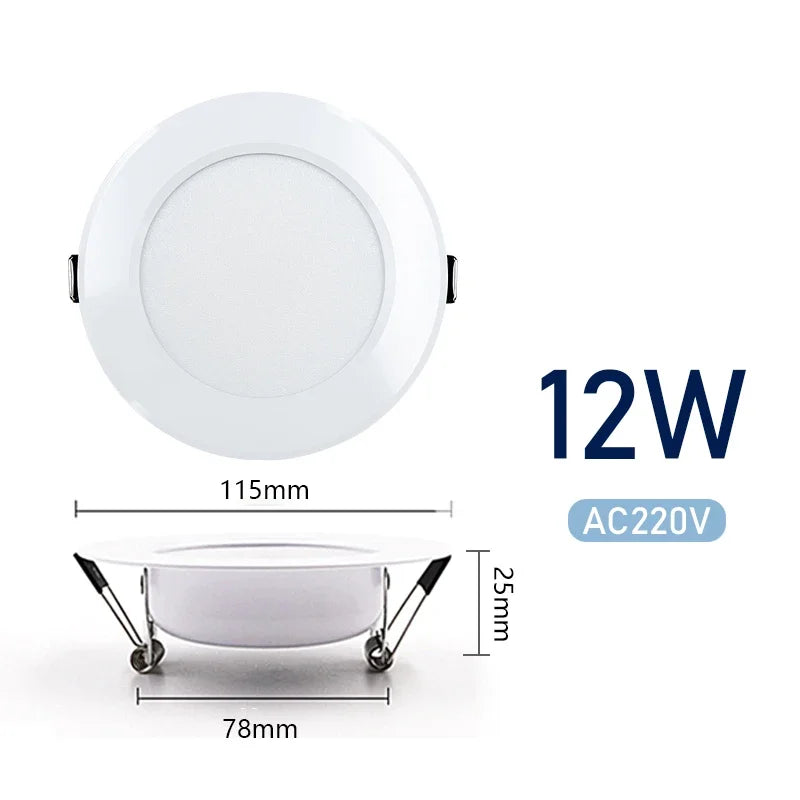 lampe led encastrable blanc moderne clips chambre salon cuisine