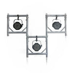 structure support industrielle alliage d'aluminium gris projecteurs fixations truss shaped frame métal matériau