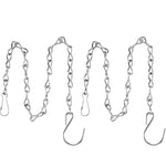 chaînes métalliques noires argent classiques boucles anneau 50cm 90cm 24cm