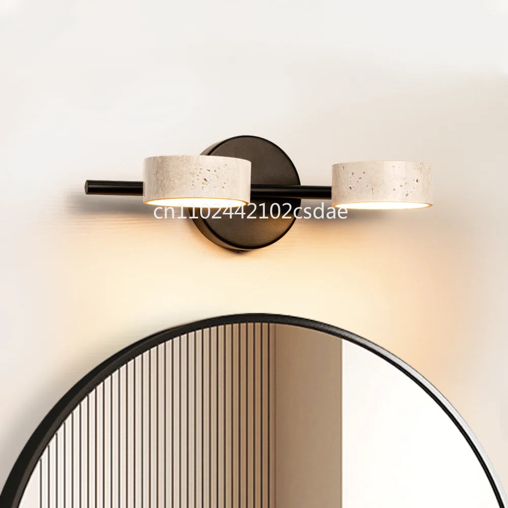 applique murale led or blanc texture granulée moderne éclairage cuisine chambre salon