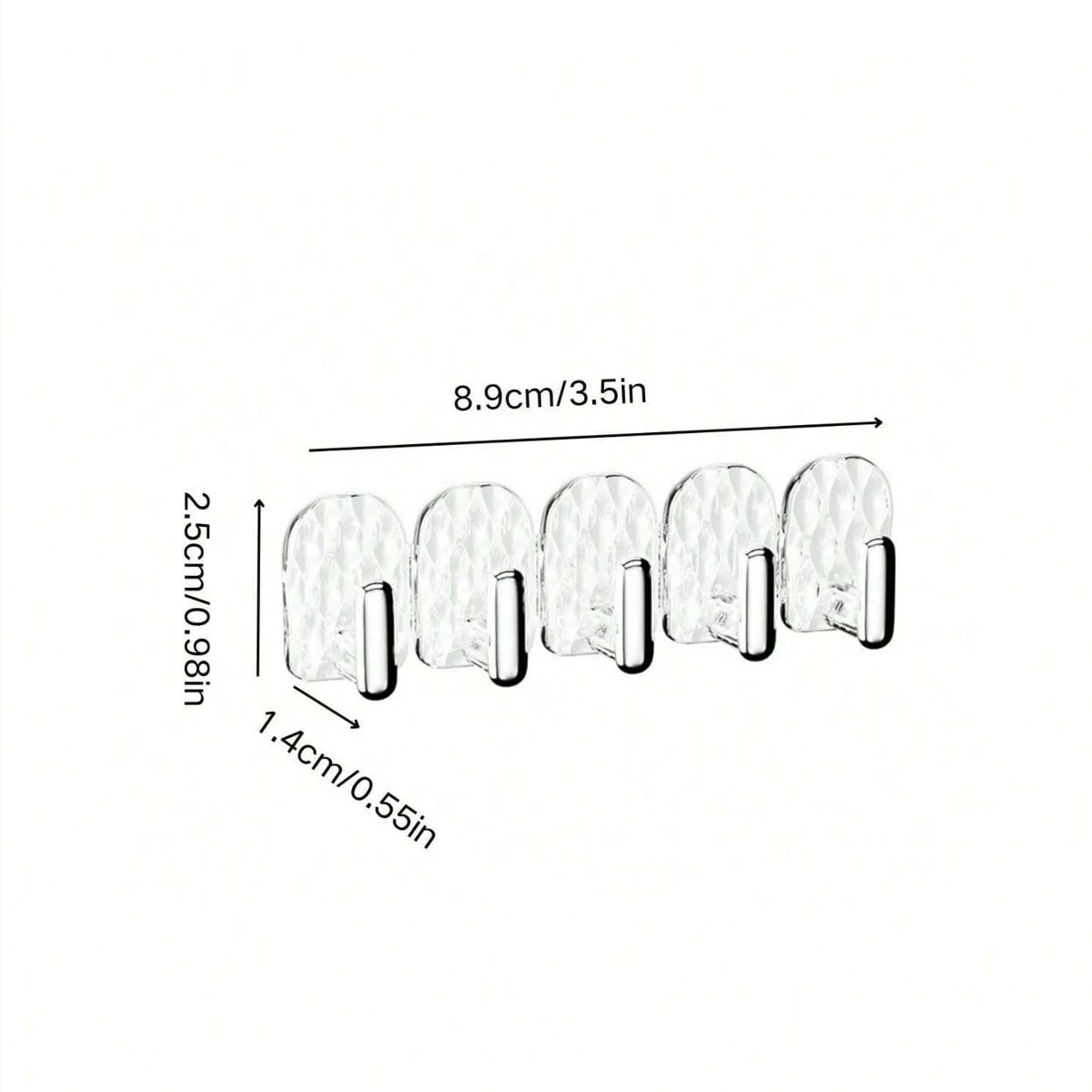 porte bijoux moderne adhésifs crochets colliers boucles d'oreilles bracelets texturés argenté minimaliste organizer miroir