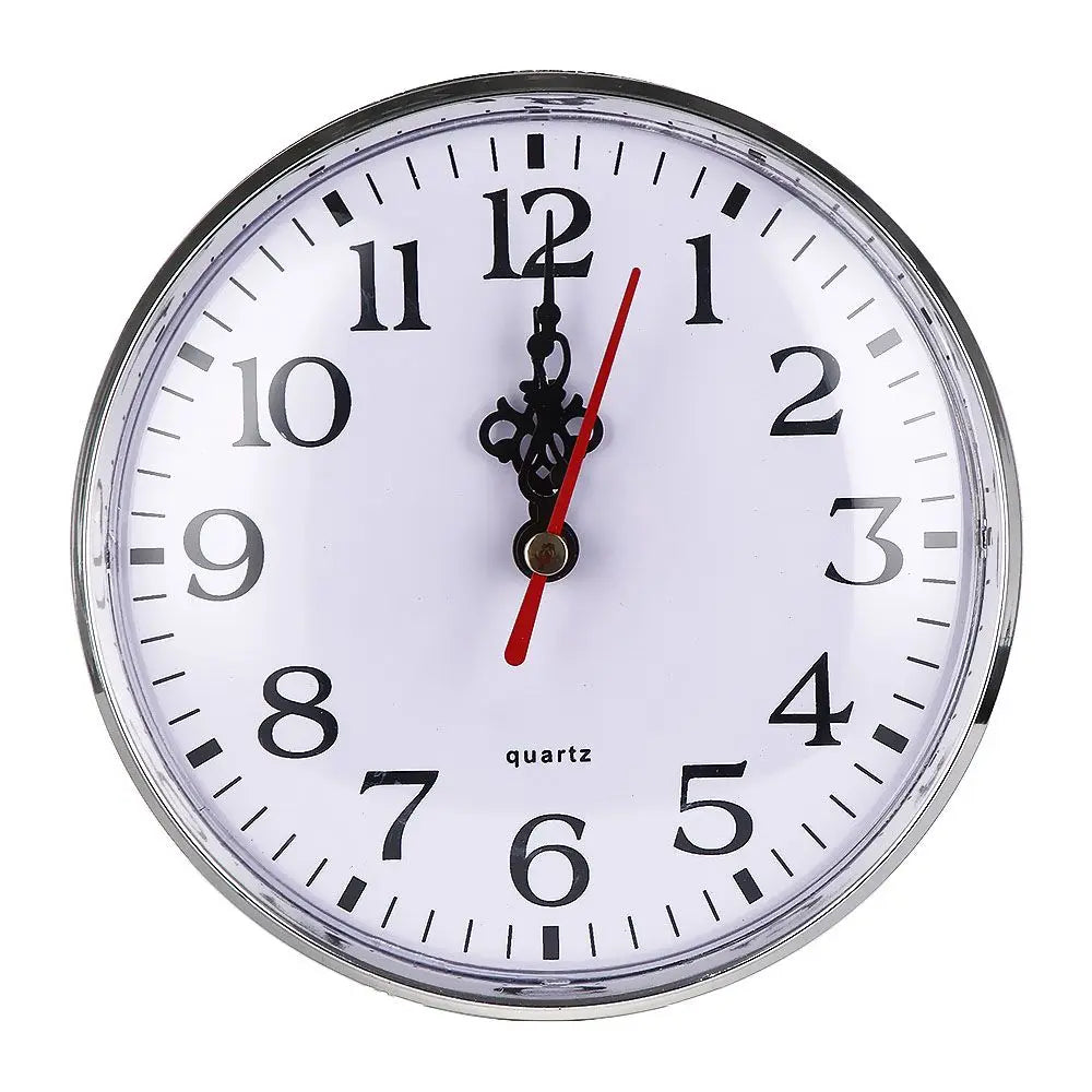 horloges murales classiques quartz blanc doré bronze números romains cadran lignes noires decoration florale