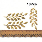 connecteurs métal doré feuilles branches décoration artisanale scrapbooking bijouterie 21 78mm
