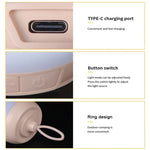 lampe camping portable rechargeable usb led annuel garantie beige moderne compact anneau fixations