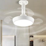 ventilateur lampe led moderne blanc télécommande vitesses flux lumineux certification ul rohs fcc