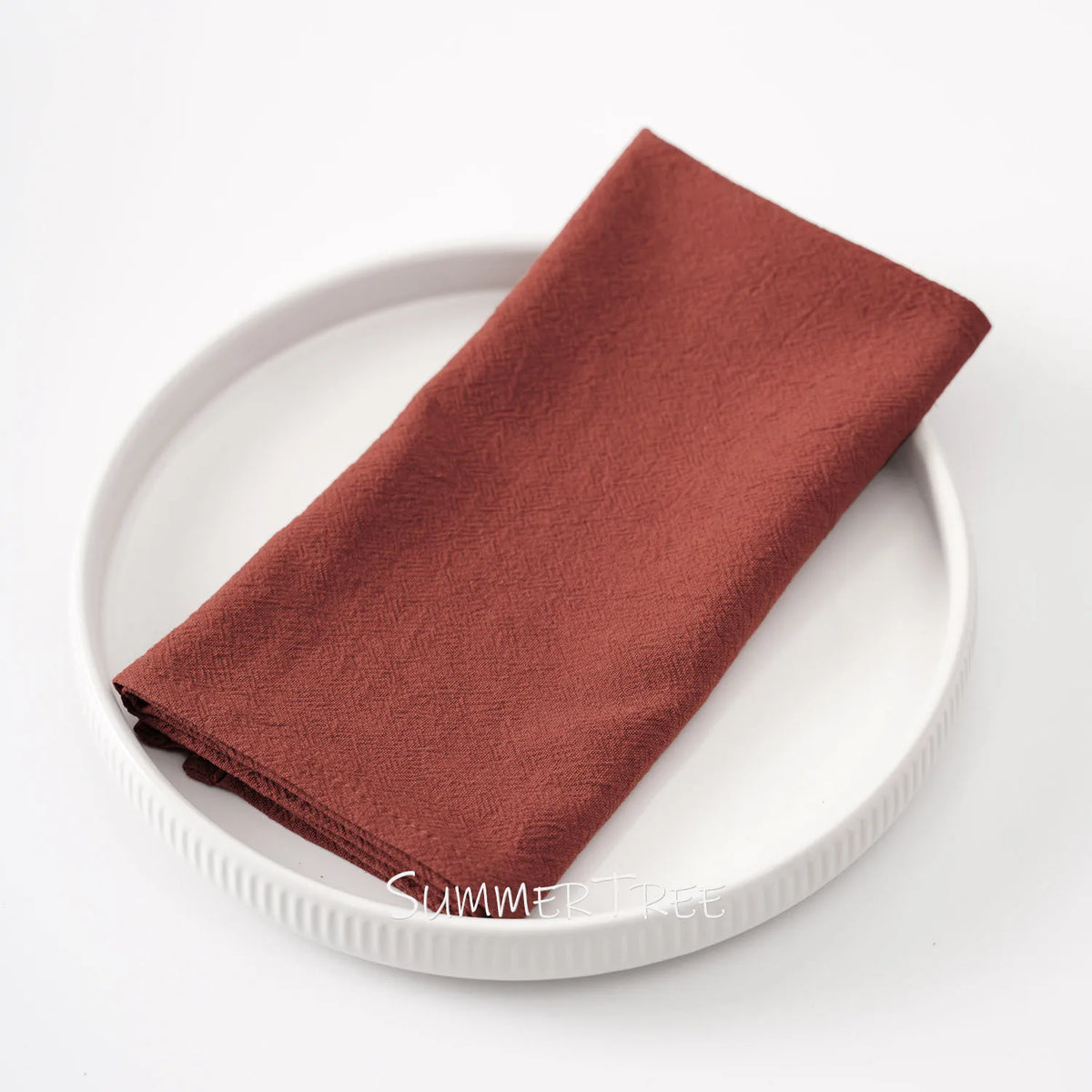 serviettes coton 40x40cm beige clair simple rustique réutilisables table maison party