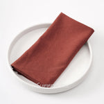 serviettes coton 40x40cm beige clair simple rustique réutilisables table maison party