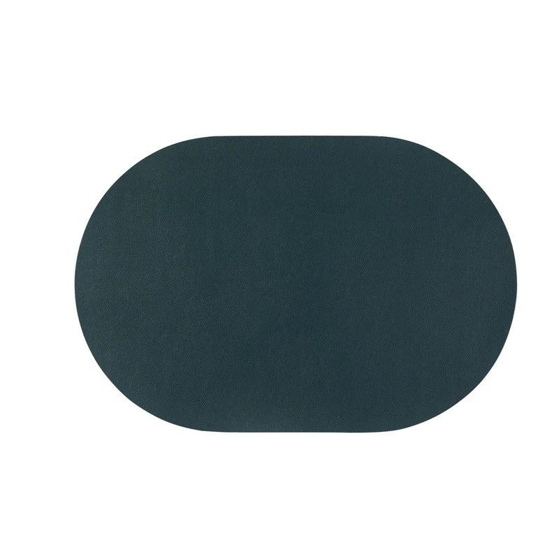 tapis table moderne marron beige bleu clair noir imperméable résistant l'huile uni sans fixation