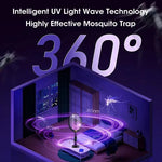 piège moustiques électrique moderne noir or uv transparent base support mural rechargeable usb