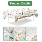 nappe table fête tropicale fleurs feuilles modernes couleurs vives opaque enfants anniversaire