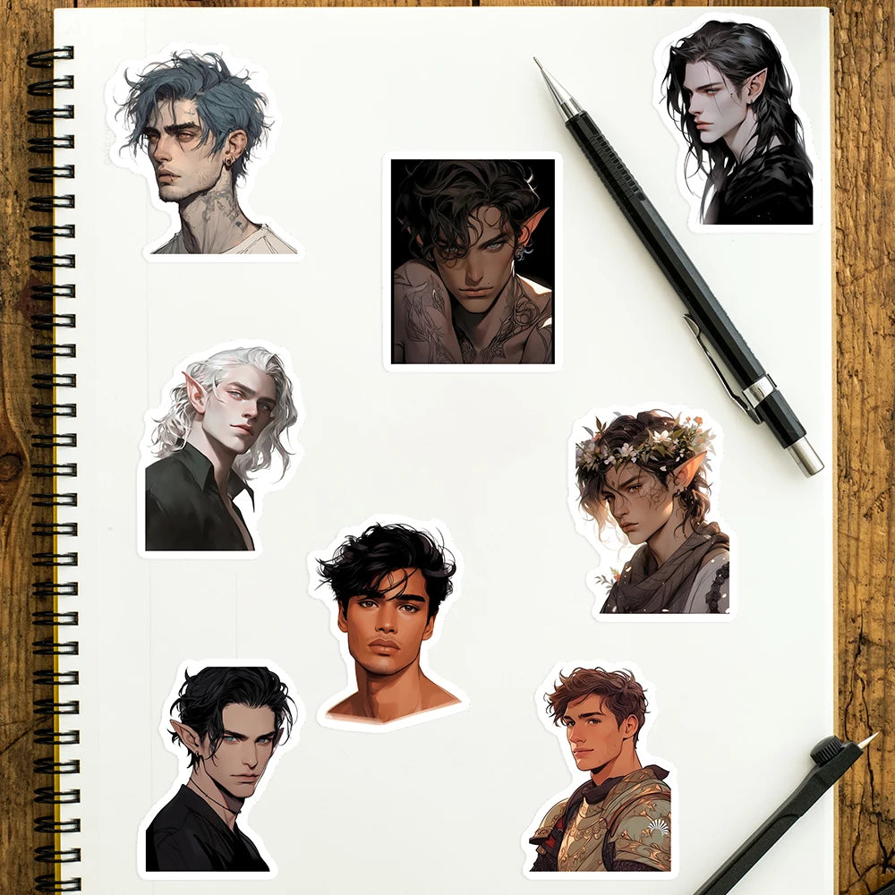 sticker manga personnages cheveux costumes adhésifs waterproof scrapbook carnet notes téléphone bagages bricolage adultes
