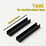 support tablette noir vis fixe moderne pièces stockage mural abs plastique