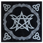 tapis polyester imperméable noir motifs religieux rituels astrologiques usage maison fête