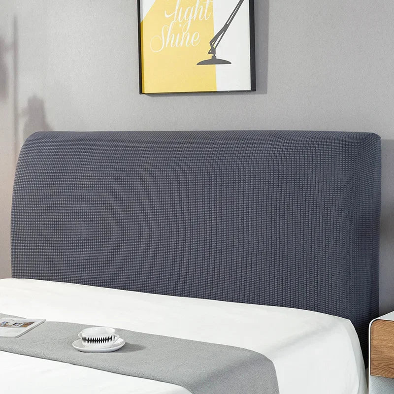 housse tête lit élastique protecteur textile moderne dossier lit maison blanc