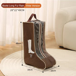 sac chaussures portable beige marron motif géométrique transparent poignées détachables moderne pratique