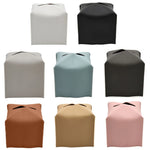 boîte mouchoirs simili cuir moderne blanc noir marron gris bleu rose