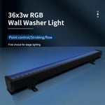 lampe murale noire moderne effet scène rgb led 36v dmx contrôle affichage professionnel